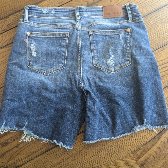 Judy Blue Pony Club Double Button Denim Shorts (S-3X)
